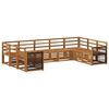 vidaXL Set canapea sectională 7 pcs natural Lemn Solid de Acacia