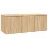 vidaXL Comodă TV, stejar sonoma, 80x34x30 cm, lemn prelucrat