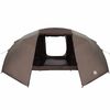 vidaXL Cort de pescuit cu acoperiș Maro 514 x 465 x 187 cm Poliester