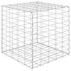vidaXL Strat &icirc;nălțat cub gabion, 50 x 50 x 50 cm, s&acirc;rmă de oțel