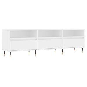 vidaXL Comodă TV, alb, 150x30x44,5 cm, lemn prelucrat