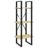 vidaXL Bibliotecă cu 3 rafturi, 40x30x105 cm, lemn masiv de pin