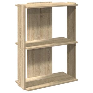 vidaXL Bibliotecă 3 niveluri stejar sonoma 60x30x80 cm, lemn prelucrat