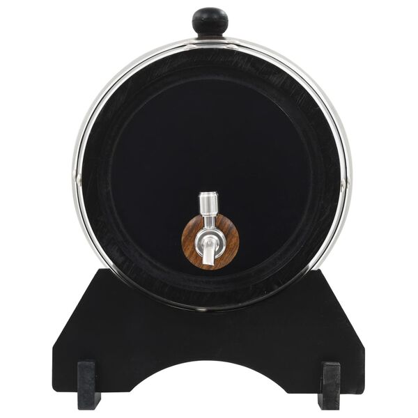vidaXL Butoi de vin cu robinet, 6 L, lemn masiv de pin