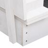 vidaXL Cutie de nisip, alb, 95 x 90 x 15 cm, lemn de brad