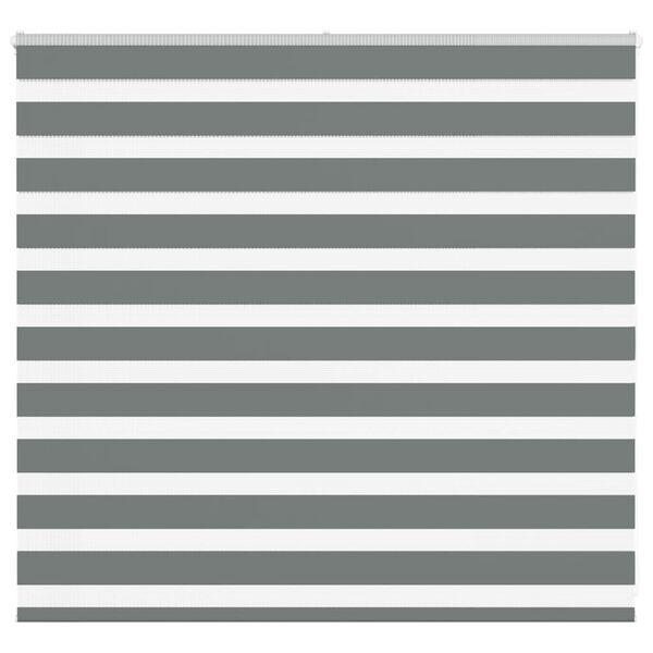 vidaXL Jaluzea tip zebra gri închis lățime țesătură 150,9 cm poliester