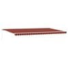 vidaXL Copertină retractabilă Portocalie și maro 600 &times; 300 cm