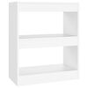 vidaXL Bibliotecă/Separator cameră, alb, 60x30x72 cm