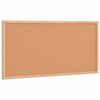 vidaXL Tablă de plută cu ramă din lemn masiv de pin 60x30 cm