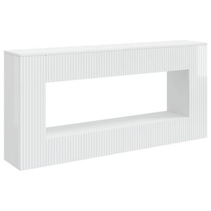 vidaXL Masă de consolă Alb Lucios 155 x 29 x 74 cm Lemn prelucrat