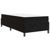 vidaXL Cadru de pat cu saltea Negru 80 x 200 cm țesătură