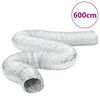 vidaXL Conductă de ventilație, 6 m, &Oslash;12,5 cm, aluminiu