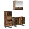 vidaXL Set de mobilier pentru baie 3 pcs Lemn Vechi Lemn compozit
