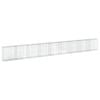 vidaXL Coș gabion cu capac, 900x50x100 cm, fier galvanizat