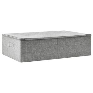 vidaXL Cutie de depozitare, gri, 70x40x18 cm, material textil
