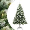 vidaXL 300 LED-uri Alb cald PVC și Metal Verde și alb