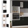 vidaXL Dulap cuptor microunde “Lyon”, negru, 60x57x207 cm