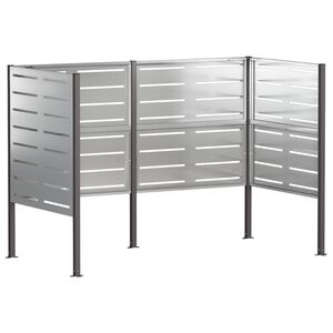 vidaXL Ecran pentru coș de gunoi 167 x 85 x 113 cm Oțel Galvanizat
