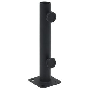 vidaXL Suport de umbrelă pentru st&acirc;lp de &Oslash;32/34/38 mm, negru mat, oțel