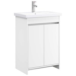vidaXL Set de mobilier pentru baie Alb 81 x 40 x 84,5 cm