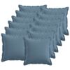 vidaXL Pernă cu pernă HOUTEN 12 buc. Albastru Jeans in sintetic