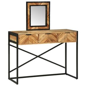 vidaXL Masă de Machiaj Maro 100 x 40 x 120 cm Lemn Solid de Acacia