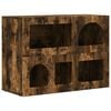 vidaXL Bufet ELST Stejar fumuriu 80.5 x 35 x 59 cm Lemn prelucrat