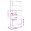 vidaXL Bibliotecă, gri sonoma, 72x28x172 cm, lemn prelucrat