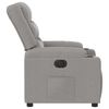 vidaXL Scaun reclinabil electric Cloud Grey Fabric