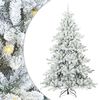 vidaXL Brad de Crăciun artificial cu ramuri articulare Alb 240 cm