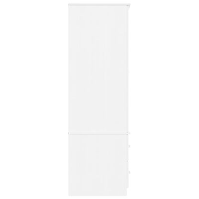 vidaXL Dulap „ALTA”, alb, 90x55x170 cm, lemn masiv de pin