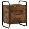vidaXL Dulap de Noapte Suspendat Stejar fumuriu 40 x 30 x 50 cm