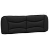 vidaXL Pernă pentru tăblie de pat, Hvar, negru, 152 cm, piele artificială