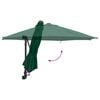 vidaXL Parasol de Grădină Verde 248 x 248 x 148 cm Poliester și oțel