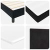 vidaXL Pat cu arcuri cu saltea cu headboard Negru 90 x 190 cm Catifea