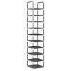 vidaXL Suport pantofi 10 niveluri negru 33x33x174 cm țesătură nețesă