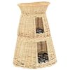 vidaXL Set coșuri pisici cu perne 3 piese 47x34x60 cm răchită naturală