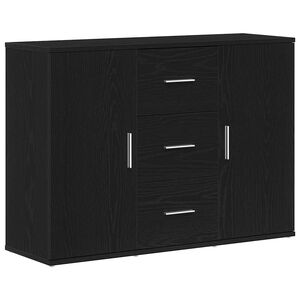 vidaXL Bufetă Stejar negru 91x29,5x65 cm Lemn prelucrat