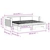 vidaXL Pat de zi cu extensie și saltele, gri deschis 80x200 cm catifea