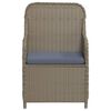 vidaXL Set mobilier de grădină cu perne, 9 piese, maro