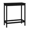 vidaXL Masă de bar, negru, 100x50x110 cm, lemn masiv de pin
