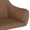 vidaXL Scaun de bucătărie pivotant, maro, material textil