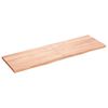 vidaXL Raft de perete maro deschis 160x50x(2-4) cm lemn stejar tratat