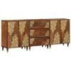 vidaXL Set dulap baie 3 buc. 180 x 33 x 75 cm Lemn de mango solid