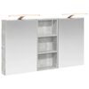 vidaXL Set dulap baie 3 buc. 110 x 10,5 x 60,5 cm Lemn prelucrat