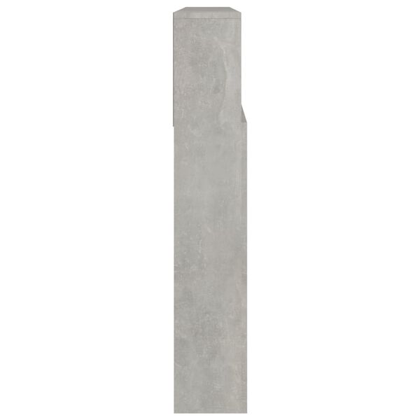 vidaXL Dulap tăblie, gri beton, 220x19x103,5 cm