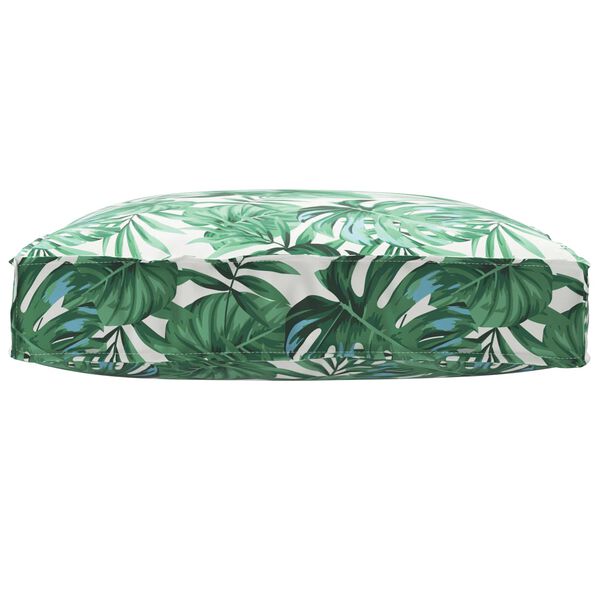 vidaXL Pernă pentru șezut din paleți model frunze 80 x 80 x 12 cm