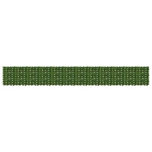 vidaXL Ecran de balcon cu frunze Verde 600 x 75 cm