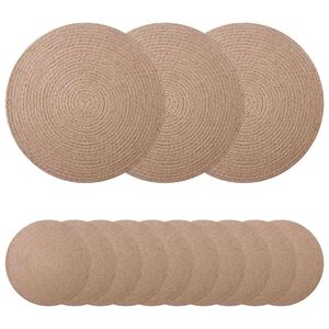 vidaXL Placemeti din iută 50 pcs natural &Oslash; 30 cm 100% iută Tossa