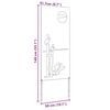 vidaXL Ecran de intimitate pentru grădină Traforaj Alb 50 x 140 cm